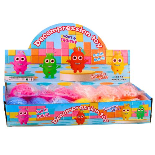 Szenzoros Squeeze Játék Pattogásra, Szorításra, Kalmar, LED Fénykeverék Szín