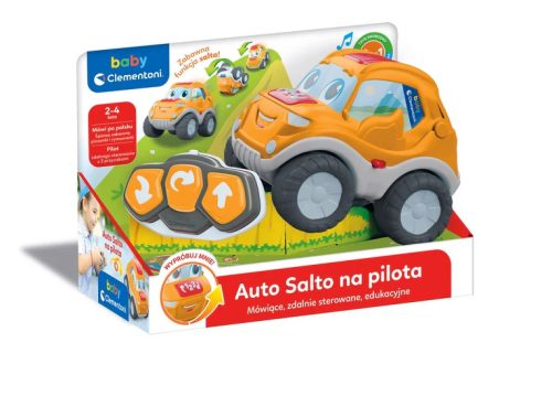Beszélő oktató távirányítós kaszkadőr autó Salto lengyel nyelv Clementoni 50936