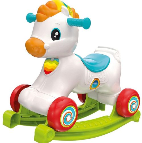 Interaktív póni Marcinek hintaló, járókeret és aktivitásközpont lengyel és angol nyelven Clementoni 50928