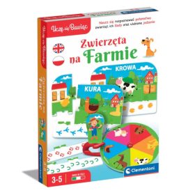   Oktatójáték Farm Animals Játssz és tanulj lengyel nyelvet Clementoni 50768