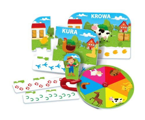 Oktatójáték Farm Animals Játssz és tanulj lengyel nyelvet Clementoni 50768