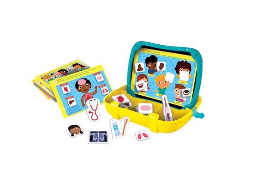 Mágneses oktató orvostok, játékon keresztül tanulható lengyel nyelv Clementoni 50393