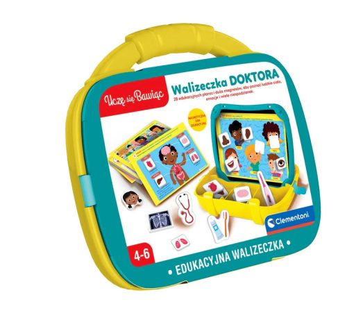 Mágneses oktató orvostok, játékon keresztül tanulható lengyel nyelv Clementoni 50393