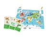 Oktatójáték rejtvények és kvízek: Állatok Fedezze fel a világot Játsszon és tanuljon lengyel nyelvet Clementoni 50779