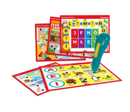 Beszélőtoll 500 Kérdések Betűk és szavak Tanulj szórakozás közben Lengyel nyelv Clementoni 50780