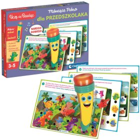   Beszélő toll 500 kérdés óvodásoknak lengyel nyelv Clementoni 50390