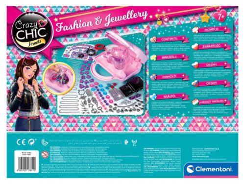 Crazy Chic barkácskészlet: Crazy kézitáska gyöngyökkel és karkötőkkel Clementoni 17651