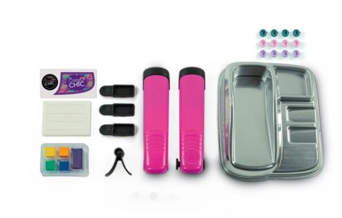 Crazy Chic hajfestő készlet: Őrült frizurák hajegyenesítővel és gyöngyökkel Clementoni 18773