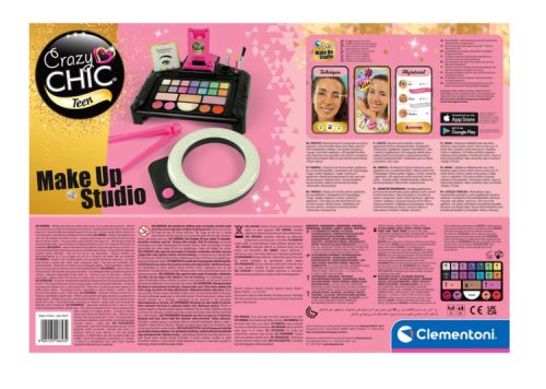 Crazy Chic sminkkészlet Studio Make Up telefontartó Clementoni 16653