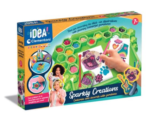 Idea Art Decoration Lab Drágakövek Divatos 3D matricák Clementoni 18742