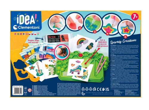 Idea Art Decoration Lab Drágakövek Divatos 3D matricák Clementoni 18742