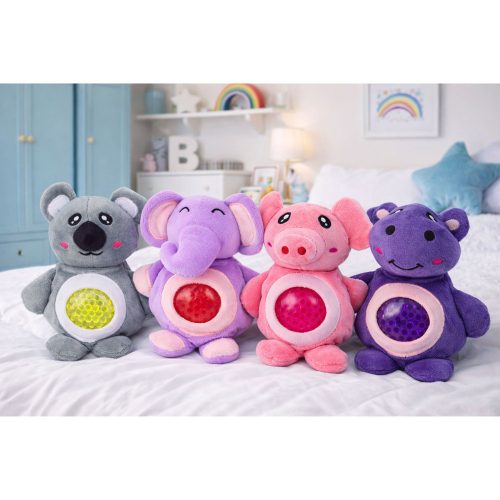 Plüssjáték Szorításhoz, Gyúráshoz, Facsaráshoz Vízgolyókkal Elefánt Malac 15 cm