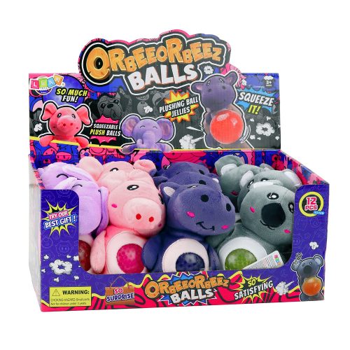 Plüssjáték Szorításhoz, Gyúráshoz, Facsaráshoz Vízgolyókkal Elefánt Malac 15 cm