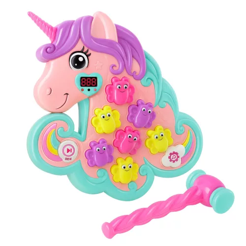 Whac A Mole Arcade játék Unicorn színes fények hangjai