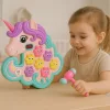 Whac A Mole Arcade játék Unicorn színes fények hangjai