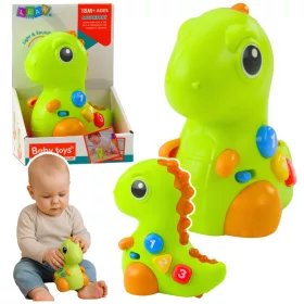   Interaktív játék kisgyermekeknek Dinoszaurusz kerekeken Fények és Hangok