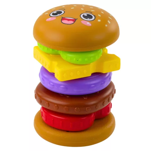 Hamburger Piramis Kirakó Gyerekeknek Színes 7 db-os.