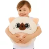 Növekvő plüss ugrálólabda fehér cica pumpa 50 cm