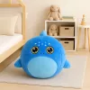 Növekvő plüss kék cápa ugrólabda pumpa 50 cm