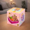 Kapibara Oktató Színes Logikai Kirakó Kocka 6x6 cm