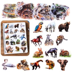 Csúszós átlátszó vadállat matricák szett 50 db.