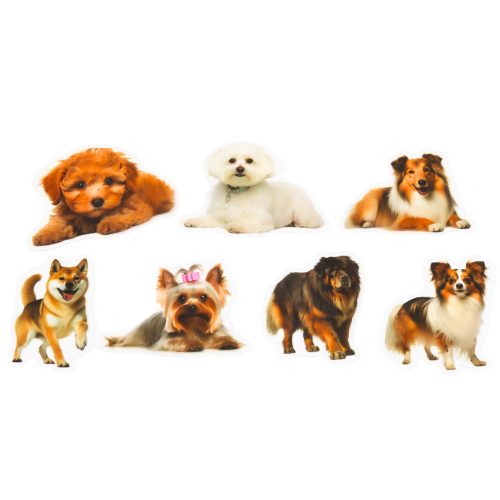 Kutyamatrica szett Különböző Fajok Csúszós Átlátszó 50 db.