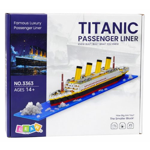 Titanic Hajó Építőelemek 3D Hajómodell 1878 db.-A