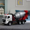 Betonkeverő építőipari jármű fém kabin forgó dob fények hangok