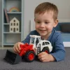 Építőipari jármű kotrógép buldózer mozgatható fém vödör fények hangok