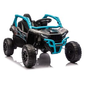 Kawasaki JS330 24V5Ah fekete és kék akkumulátoros autó