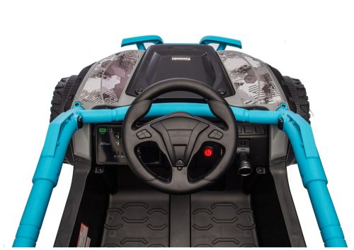 Kawasaki JS330 24V5Ah fekete és kék akkumulátoros autó