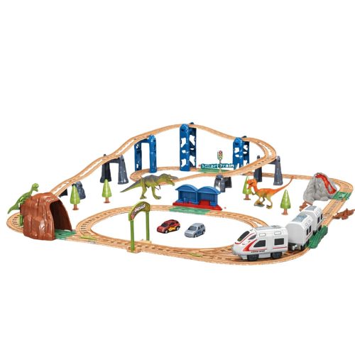 Dinoszaurusz Park Elektromos Vonat Szett Fényekkel és Hangokkal 76 cm