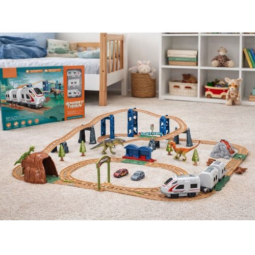 Dinoszaurusz Park Elektromos Vonat Szett Fényekkel és Hangokkal 76 cm