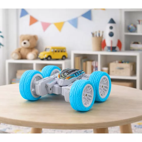 Távirányítású akrobatikus terepjáró 360° kék 1:32
