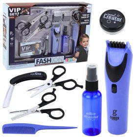   Kis borbély készlet fodrászvágó olló tartozékok 10 db.