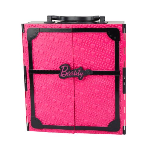 Rózsaszín ruhásszekrény szett babákhoz, ruhákhoz, cipőkhöz, kiegészítőkhöz