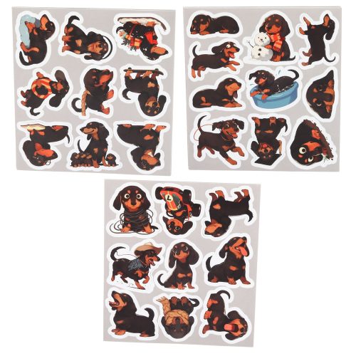 Tacskó matricakészlet különféle motívumok díszítésére 54 db.