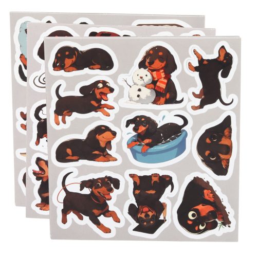 Tacskó matricakészlet különféle motívumok díszítésére 54 db.