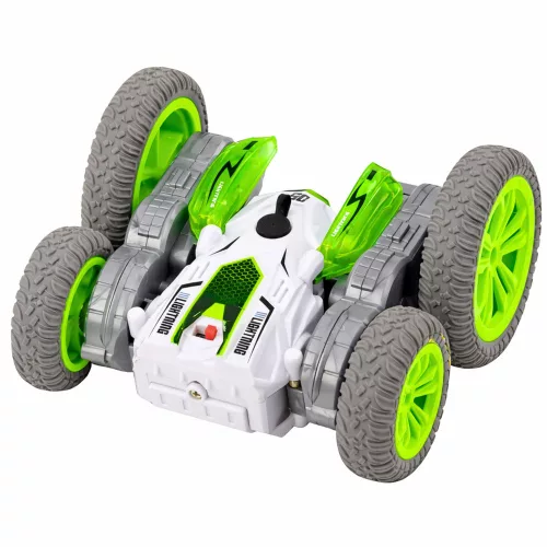 Távirányítású kaszkadőr autó RC lámpák füst sodródás 360° zöld