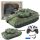 T90 Katonai Tank Távirányítós RC Fények Zöld Hangok 1:18