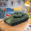 T90 Katonai Tank Távirányítós RC Fények Zöld Hangok 1:18