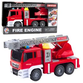   Tűzoltóautó gémmel Tűzoltóság hajtás Víz ömlött fények hangok