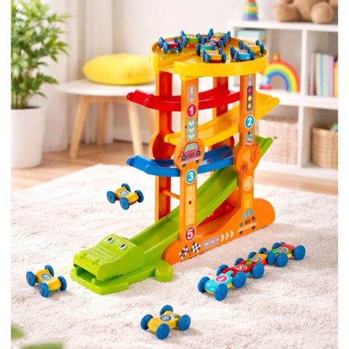 Krokodil autó csúszda egyensúlyozó pálya 5 szint