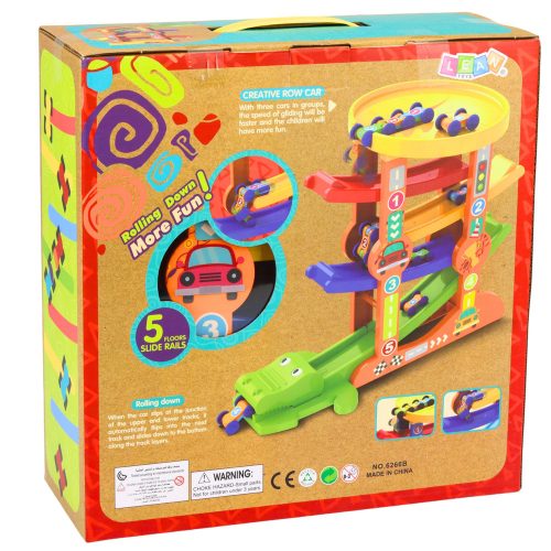 Krokodil autó csúszda egyensúlyozó pálya 5 szint