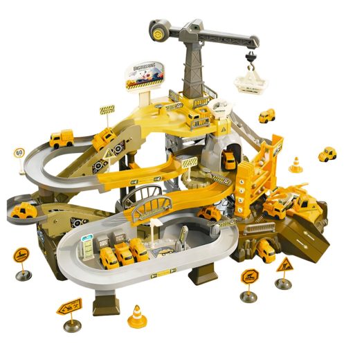 Interaktív készlet Bányászati ​​parkoló Építőipari járműpálya Bánya