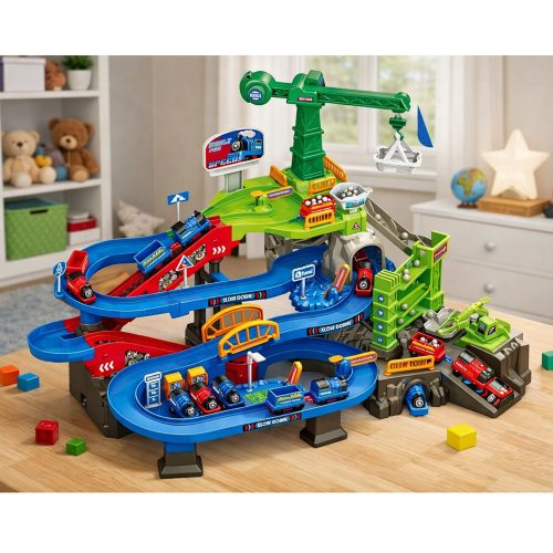 Interaktív készlet Bányászati ​​vasúti pálya Tehervonatok Bányapálya