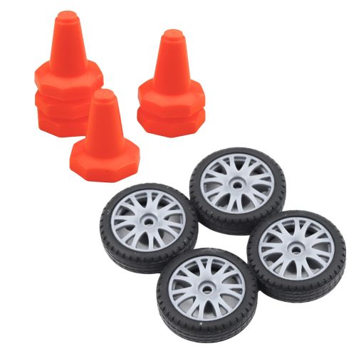 RC Kupé Távirányítós Drift Autó Cserélhető Kerekekkel Fekete 1:24