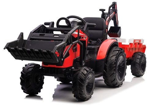 Akkumulátoros kotrógép pótkocsival SX2068 piros