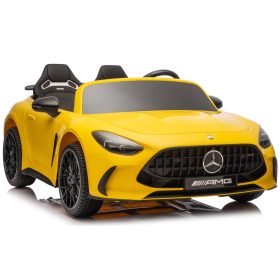  Mercedes GT63 AMG DK-GT63 24V-os akkumulátoros autó, sárga