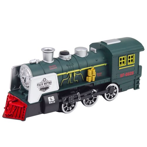 Klasszikus mozdony akadályérzékelő füstlámpák zöld hangok